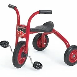 Outlet 🔥 Children's Factory Angeles Taxi Trike, Kids Tandem Tricycle, Red-Blk, AFB1200, Preschool And Playground Learning Activity, Daycare And Classroom Outdoor Play Equipment Red-black 🥰 -Kids' Tricycles Sales 41VyxDkF5aL
