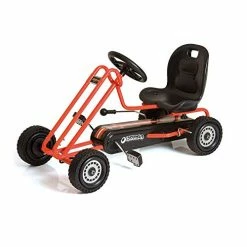 Hot Sale 🤩 Lightning - Pedal Go Kart | Pedal Car | Ride On Toys For Boys & 👧 Girls With Ergonomic Adjustable Seat & Sharp Handling - Orange ✔️ -Kids' Tricycles Sales 41WbIxd7EkL