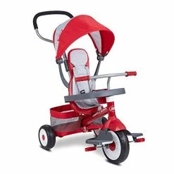New 🤩 4-in-1 Stroll 'N Trike, Toddler Trike, Red Tricycle For Ages 1-5, Toddler Bik 🧨