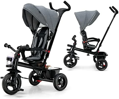 Best reviews of ❤️ BABY JOY Tricycle, 5 In 1 Toddler Bike W/ Removable Push Handle, Reversible Seat, EVA Wheel, Adjustable Canopy, Cup Holder & Storage, Ideal For Kids 1.5-5 Years Old, Tricycle For Toddler (Pink) 🥰 8 Best reviews of ❤️ BABY JOY Tricycle, 5 In 1 Toddler Bike W/ Removable Push Handle, Reversible Seat, EVA Wheel, Adjustable Canopy, Cup Holder & Storage, Ideal For Kids 1.5-5 Years Old, Tricycle For Toddler (Pink) 🥰 - Image 8