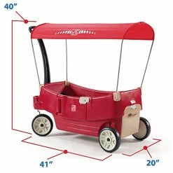 Best deal ⭐ All Around Canopy Wagon, Red 💯 -Kids' Tricycles Sales 41YzH3W27wL
