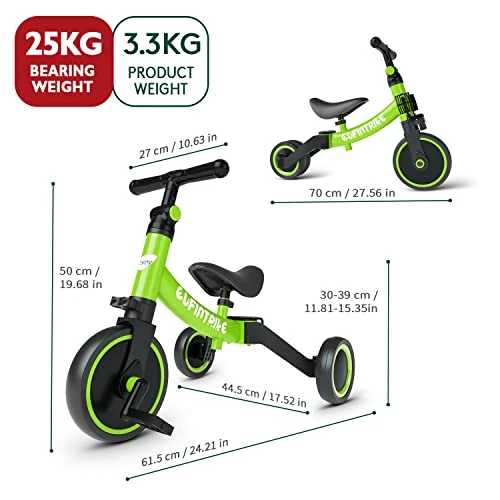 Promo 🔔 Besrey 5 In 1 Toddler Bike For 10 Month To 4 Years Old Kids, Toddler Tricycle Kids Trikes Tricycle, Gift & Toys For Boy & Girl, Balance Training, Removable Pedals Red 🥰 6 Promo 🔔 Besrey 5 In 1 Toddler Bike For 10 Month To 4 Years Old Kids, Toddler Tricycle Kids Trikes Tricycle, Gift & Toys For Boy & Girl, Balance Training, Removable Pedals Red 🥰 - Image 6
