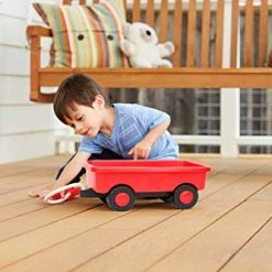 Brand new 🎉 Sesame Street Elmo's Wagon, Red - Pretend Play, Motor Skills, Kids Outdoor Toy Vehicle. No BPA, Phthalates, PVC. Dishwasher Safe, Recycled Plastic, Made In USA 🎁