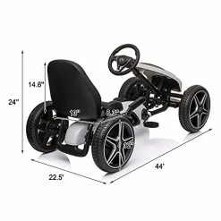 Cheapest ✨ COLOR TREE Go Kart For Kids, 4 Wheel Pedal Powered Racer Car, Pedal Go Kart With Music & Horn, Adjustable Seat, Manual Brake, Ride On Pedal Car Toys Gift For Boys 👧 Girls 👏 -Kids' Tricycles Sales 41ay4HiMBNS