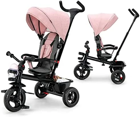 Best reviews of ❤️ BABY JOY Tricycle, 5 In 1 Toddler Bike W/ Removable Push Handle, Reversible Seat, EVA Wheel, Adjustable Canopy, Cup Holder & Storage, Ideal For Kids 1.5-5 Years Old, Tricycle For Toddler (Pink) 🥰 9 Best reviews of ❤️ BABY JOY Tricycle, 5 In 1 Toddler Bike W/ Removable Push Handle, Reversible Seat, EVA Wheel, Adjustable Canopy, Cup Holder & Storage, Ideal For Kids 1.5-5 Years Old, Tricycle For Toddler (Pink) 🥰 - Image 9
