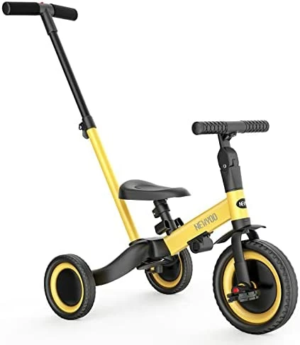 Best Sale 👍 Newyoo 5 In 1 Toddler Tricycle With Parent Steering Push Handle For 1,2,3 Years Old Boys And 👧 Girls, Kids Push Trike, Toddler Bike With Removable Pedals, Adjustable Seat And Handle (Grey) Yellow-006 😀 9 Best Sale 👍 Newyoo 5 In 1 Toddler Tricycle With Parent Steering Push Handle For 1,2,3 Years Old Boys And 👧 Girls, Kids Push Trike, Toddler Bike With Removable Pedals, Adjustable Seat And Handle (Grey) Yellow-006 😀 - Image 9