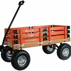 Discount 😉 The Berlin Flyer Berlin Flyer Sport Kid's Wagon - Model F410 - Amish Made In Ohio, USA - 10" No-Flat Tires (Red) 😍 -Kids' Tricycles Sales 41cS6O0smyL. AC