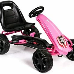 Brand new 🔔 HONEY JOY Pedal Go Kart, Off-Road Racing Pedal Powered Go Cart W/ 2-Point Adjustable Seat, Double Brake System, EVA Wheels, 4-Wheels Pedal Car For Kids (Pink) ⭐ 9 Brand new 🔔 HONEY JOY Pedal Go Kart, Off-Road Racing Pedal Powered Go Cart W/ 2-Point Adjustable Seat, Double Brake System, EVA Wheels, 4-Wheels Pedal Car For Kids (Pink) ⭐ -Kids' Tricycles Sales 41cg0ZRWiJL. AC