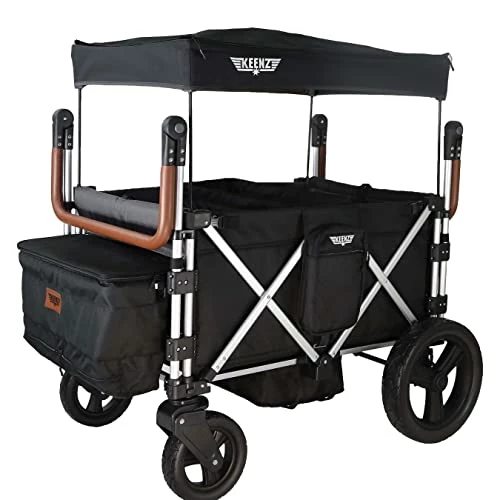 Cheapest ✨ Keenz Original 7S Stroller Wagon – Push Pull Folding Wagon Stroller – 2 Seater Collapsible Kids Wagon With Canopy, Cooler And Cup Holder – Durable Stroller Cart For 12m+ Babies And Toddlers - Black 🎁 6 Cheapest ✨ Keenz Original 7S Stroller Wagon – Push Pull Folding Wagon Stroller – 2 Seater Collapsible Kids Wagon With Canopy, Cooler And Cup Holder – Durable Stroller Cart For 12m+ Babies And Toddlers - Black 🎁 - Image 6