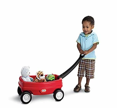 Outlet 🌟 ' Wagon – Red And Black, Indoor And Outdoor Play, Easy Assembly, Made Of Tough Plastic Inside And Out, Handle Folds For Easy Storage | Kids 18 🥰 1 Outlet 🌟 ' Wagon – Red And Black, Indoor And Outdoor Play, Easy Assembly, Made Of Tough Plastic Inside And Out, Handle Folds For Easy Storage | Kids 18 🥰