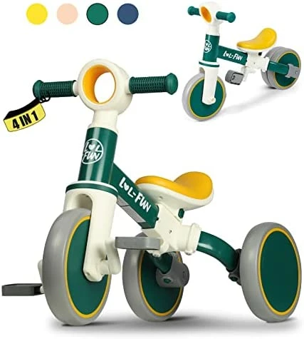 Discount ⭐ LOL-FUN 3 In 1 Kids Tricycle For Toddlers Ages 1-3 Bicycle Toy For 1 2 Year Old Boys 👧 Girls Gift With Easy Assembly Removable Pedal Midnight Blue 🔥 6 Discount ⭐ LOL-FUN 3 In 1 Kids Tricycle For Toddlers Ages 1-3 Bicycle Toy For 1 2 Year Old Boys 👧 Girls Gift With Easy Assembly Removable Pedal Midnight Blue 🔥 - Image 6