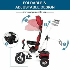 Buy ๐งจ JOYMOR 5-in-1 Bay Trike, Kid's Tricycle, Stroller Trike, Push Trike For Toddler, Boys And ๐ง Girls Age 1-4, Red ๐ 10 Buy ๐งจ JOYMOR 5-in-1 Bay Trike, Kid's Tricycle, Stroller Trike, Push Trike For Toddler, Boys And ๐ง Girls Age 1-4, Red ๐ -Kids' Tricycles Sales 41hGaDsc8lL