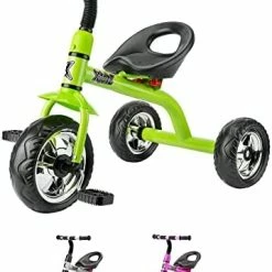 Best Sale 👏 Xootz Tricycle For Kids, Trike Easy Clip And Portable - Pink 💯 -Kids' Tricycles Sales 41hf0CESonL. AC