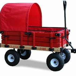 Best reviews of 😍 Millside Industries Classic Wood Wagon With Red Wooden Rack 🎉