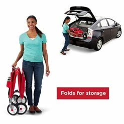 New ✨ Radio Flyer 3 In 1 Off-Road EZ Fold Wagon With Canopy, Red Folding Wagon 💯 -Kids' Tricycles Sales 41i8NFwVSCL