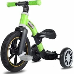 Discount 🌟 KRIDDO 3-in-1 Kids Tricycles For 2-3 Year Old, Toddler Balance Bike With Big Front Wheel, Convertible Trike And Bicycle For Boys 👧 Girls 18 Month To 4 Years, Removable Pedals For Push And Ride Fun, M Blue 🥰 -Kids' Tricycles Sales 41iFz2fMkqL. AC