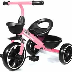 Discount 🔥 KRIDDO Kids Tricycles Age 18 Month To 4 Years, Toddler Kids Trike For 1.5 To 3 Year Old, Gift Toddler Tricycles For 2 - 4 Year Olds, Trikes For Toddlers, Pink 😉 -Kids' Tricycles Sales 41j2oD5IGJL. AC 1