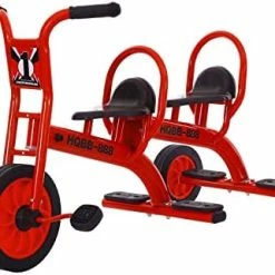 Hot Sale ⭐ WOGDKS Kids Tandem Trike For Riders Ages 3+,Double Seat Toddler Tricycle,Front Big Wheel,Non-Inflatable Wheels,Kids Outdoor Playground Riding Activity,Classroom,Daycare,Preschool Tricycle Red 1 🤩 -Kids' Tricycles Sales 41jrZI1TS5L. AC