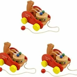 Best deal ✔️ SAFIGLE Long Toy Toddler A Drum Toys Walk Children Car Wood Wooden Bear Pull As Shownx3pcs 👏 -Kids' Tricycles Sales 41kF0erYa7L. AC