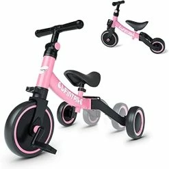 Promo 🔔 Besrey 5 In 1 Toddler Bike For 10 Month To 4 Years Old Kids, Toddler Tricycle Kids Trikes Tricycle, Gift & Toys For Boy & Girl, Balance Training, Removable Pedals Red 🥰 24 Promo 🔔 Besrey 5 In 1 Toddler Bike For 10 Month To 4 Years Old Kids, Toddler Tricycle Kids Trikes Tricycle, Gift & Toys For Boy & Girl, Balance Training, Removable Pedals Red 🥰 -Kids' Tricycles Sales 41lRHK90LSS. AC 1