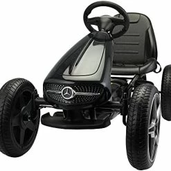 Best Pirce 🧨 TOBBI Pedal Go Kart For Kids, 4-Wheel Pedal Powered Racer Cars W/2-Position Adjustable Seat, Manual Brake,Anti-Slip Wheels, Music And Horn,Ride On Pedal Car For Boys, 👧 Girls (White) ❤️ -Kids' Tricycles Sales 41mTtzBPqVS. AC