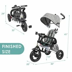Cheap 😍 TOLEAD Toddler Tricycles For 1-3 Year Olds,6-in-1 Trike Push Bike With Update Aluminum Wheels,3-Point Belt,Great For Kids Learning To Ride,as A Gift ⌛ -Kids' Tricycles Sales 41mZElvHMYL
