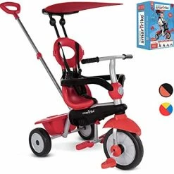 Flash Sale 😀 SmarTrike Zoom Toddler Tricycle Push Bike – Adjustable Trike For Baby, Toddler, Infant Ages 15 Months To 3 Years Multi Colou 😉 -Kids' Tricycles Sales 41nufLkkE3L. AC