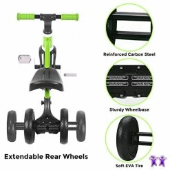 Discount 🌟 KRIDDO 3-in-1 Kids Tricycles For 2-3 Year Old, Toddler Balance Bike With Big Front Wheel, Convertible Trike And Bicycle For Boys 👧 Girls 18 Month To 4 Years, Removable Pedals For Push And Ride Fun, M Blue 🥰 -Kids' Tricycles Sales 41o1xk9OuHL