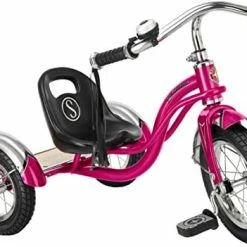 Hot Sale 🔔 Schwinn Roadster Bike For Toddlers, Kids Classic Tricycle, Boys And 👧 Girls Ages 2 - 4 Years Old, Steel Trike Frame, Rear Deck Made Of Genuine Wood, & Fabric Tassels Teal 🔔 -Kids' Tricycles Sales 41oOVSts86L. AC