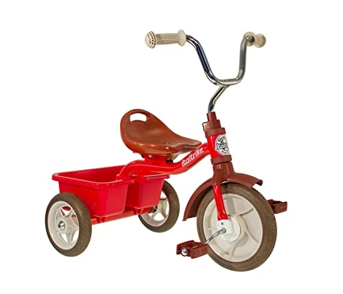 Hot Sale ❤️ Italtrike Transporter Classic Tricycle With Basket For Toddlers And Kids, Adjustable Seat (Red) 😉 1 Hot Sale ❤️ Italtrike Transporter Classic Tricycle With Basket For Toddlers And Kids, Adjustable Seat (Red) 😉