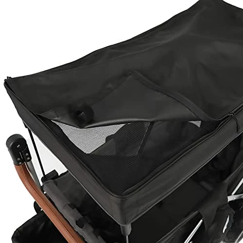 Cheapest ✨ Keenz Original 7S Stroller Wagon – Push Pull Folding Wagon Stroller – 2 Seater Collapsible Kids Wagon With Canopy, Cooler And Cup Holder – Durable Stroller Cart For 12m+ Babies And Toddlers - Black 🎁 3 Cheapest ✨ Keenz Original 7S Stroller Wagon – Push Pull Folding Wagon Stroller – 2 Seater Collapsible Kids Wagon With Canopy, Cooler And Cup Holder – Durable Stroller Cart For 12m+ Babies And Toddlers - Black 🎁 - Image 3
