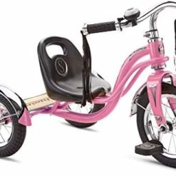 Hot Sale 🔔 Schwinn Roadster Bike For Toddlers, Kids Classic Tricycle, Boys And 👧 Girls Ages 2 - 4 Years Old, Steel Trike Frame, Rear Deck Made Of Genuine Wood, & Fabric Tassels Teal 🔔 -Kids' Tricycles Sales 41qmfArph1L. AC