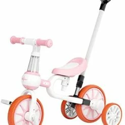 Hot Sale ⭐ 3 In 1 Toddler Bike For 18 Months To 3 Years Old Boy Girl Toddler Tricycle Kids Trikes For Toddler Tricycles Baby Bike Infant Trike Pink 🔔 -Kids' Tricycles Sales 41rY vwazML. AC