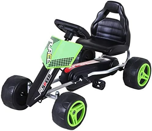 Discount π₯ Aosom Kids Go Kart, 4 Wheeled Ride On Pedal Car, Racer For 3 Years, For Boys And π§ Girls, Outdoor - Green β¨ 6 Discount π₯ Aosom Kids Go Kart, 4 Wheeled Ride On Pedal Car, Racer For 3 Years, For Boys And π§ Girls, Outdoor - Green β¨ - Image 6