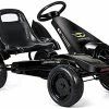 Flash Sale 🥰 GLACER Kids Pedal Go Kart, Pedal Powered Ride On Car For Kids, 4 Wheels Indoor Outdoor Racer Toy Car W/ Adjustable Seat, Foot Pedal, Ideal For Boys 👧 Girls, Black ❤️