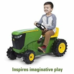 Coupon 🥰 TOMY John Deere Ride On Toys Pedal Tractor For Kids Aged 18 Months To 3 Years, Green/Yellow, One Size 🔥 -Kids' Tricycles Sales 41tTLyXWQgL