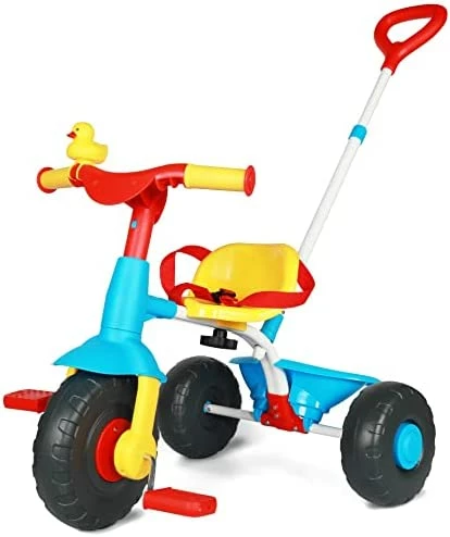 Best deal π 2 In 1 Kids Tricycles Age 18 Month To 3 Years, EVA Wheels Upgraded, Gift Toddler Tricycle, Trikes For Toddlers 2 To 3 Year Old With Push Handle And Duck Bell, Pink Eva Wheel-blue π₯ 7 Best deal π 2 In 1 Kids Tricycles Age 18 Month To 3 Years, EVA Wheels Upgraded, Gift Toddler Tricycle, Trikes For Toddlers 2 To 3 Year Old With Push Handle And Duck Bell, Pink Eva Wheel-blue π₯ - Image 7