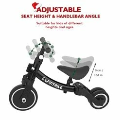 Promo 🌟 Besrey 5 In 1 Toddler Bike For 10 Month To 4 Years Old Kids, Toddler Tricycle Kids Trikes Tricycle, Gift & Toys For Boy & Girl, Balance Training, Removable Pedals Red 🎉 -Kids' Tricycles Sales 41xV8qkNmrL