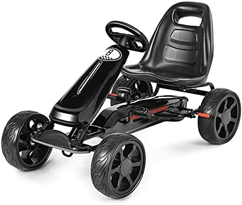 Flash Sale π Pedal Go Kart, 4-Wheel Off Road Pedal Car W/ Handbrake & Clutch, 2-Position Adjustable Seat, Ride On Go Cart For Kids, Gift For Boys π§ Girls(Pink) π 9 Flash Sale π Pedal Go Kart, 4-Wheel Off Road Pedal Car W/ Handbrake & Clutch, 2-Position Adjustable Seat, Ride On Go Cart For Kids, Gift For Boys π§ Girls(Pink) π - Image 9