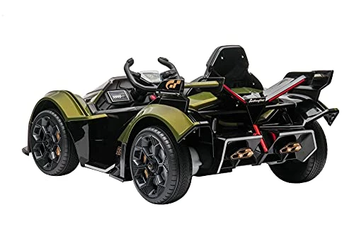 Discount 😉 Akott Lamborghini V12 Vision Gran Turismo Ride On Sports Car For Kids., Army Green, Large ❤️ 1 Discount 😉 Akott Lamborghini V12 Vision Gran Turismo Ride On Sports Car For Kids., Army Green, Large ❤️