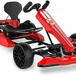 Flash Sale 🌟 TWO DOTS Go Kart Bundle, Hoverboard And Go Kart Seat Attachment Combo - Outdoor Racer Pedal Car For Adult And Kids, Adjustable Length And Height- 9.3MPH - 264.5 Lbs Red Gokart & Orange Hoverboard 😉 -Kids' Tricycles Sales 41zp1t zBS. AC