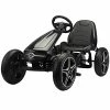 Wholesale 💯 Sandinrayli 4 Wheel Pedal Go Kart, Kid’s Ride-on Mercedes-Benz Bicycle Kart With Optional Installation Position Manual Brake Lever Music And Horn (Black) 🎁