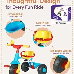 Brand new ๐ KRIDDO 2 In 1 Kids Tricycles Age 18 Month To 3 Years, Gift Toddler Tricycle, Trikes For Toddlers 2 To 3 Year Old With Push Handle And Duck Bell, Classical ๐ 14 Brand new ๐ KRIDDO 2 In 1 Kids Tricycles Age 18 Month To 3 Years, Gift Toddler Tricycle, Trikes For Toddlers 2 To 3 Year Old With Push Handle And Duck Bell, Classical ๐ -Kids' Tricycles Sales 510KAyivDaL