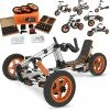 Flash Sale 🤩 Docyke Gokart Kit Constructibles Over 15 Venhicles Children Ride On Car Pedal Go Karting Car For Kids And Adults Best Gifts For 5 To 18 Year Old Kids（Electric） 😉