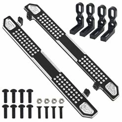 Deals 🤩 Vgoohobby Aluminum Side Pedal Step Foot-Plate Pedal Running Board Compatible With Traxxas TRX4 Defender Bronco 1/10 RC Crawler Car Hop-ups Parts 🎉