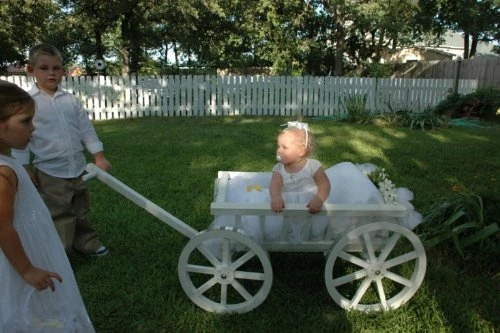 Promo ⭐ Mini Wedding Wagons Large Flower Girl Pumpkin Gloss Wagon, Whit 🤩 4 Promo ⭐ Mini Wedding Wagons Large Flower Girl Pumpkin Gloss Wagon, Whit 🤩 - Image 4