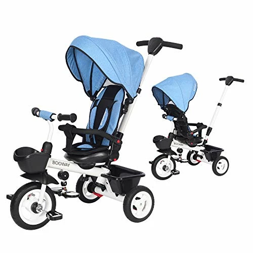 Outlet 🌟 EOOWOY BOOWAY Baby Trike, 6-in-1 Kids Stroller Tricycle With Adjustable Push Handle, Removable Canopy, Safety Harness For 6 Months - 5 Year Old Gray ✔️ 7 Outlet 🌟 EOOWOY BOOWAY Baby Trike, 6-in-1 Kids Stroller Tricycle With Adjustable Push Handle, Removable Canopy, Safety Harness For 6 Months - 5 Year Old Gray ✔️ - Image 7