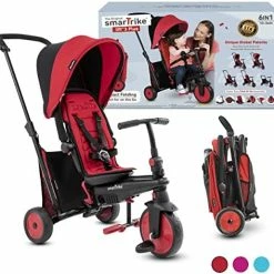 Best Sale 🎉 SmarTrike Toddler Tricycle Stroller, Compact Bike Stroller For Kids, Easy Push Tricycle Kids Stroller Doubles As A Toddler Bike, Baby Tricycle For 1, 2, 3 Years Old Adjusts And Folds (Red, STR3) ⭐ -Kids' Tricycles Sales 515JZT36lpL. AC