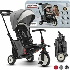 Best Sale 🎉 SmarTrike Toddler Tricycle Stroller, Compact Bike Stroller For Kids, Easy Push Tricycle Kids Stroller Doubles As A Toddler Bike, Baby Tricycle For 1, 2, 3 Years Old Adjusts And Folds (Red, STR3) ⭐ -Kids' Tricycles Sales 515upjzZSlL. AC
