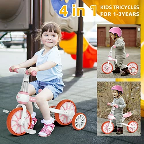 Budget π― GLAF Toddler Tricycle For 1-3 Years Olds Kids Trike Bike For Ages 2 π§ Girls Boys 4 In 1 Toddlers Bike With Push Handle Removable Pedal And Adjustable Seat Height Blue π₯° 2 Budget π― GLAF Toddler Tricycle For 1-3 Years Olds Kids Trike Bike For Ages 2 π§ Girls Boys 4 In 1 Toddlers Bike With Push Handle Removable Pedal And Adjustable Seat Height Blue π₯° - Image 2